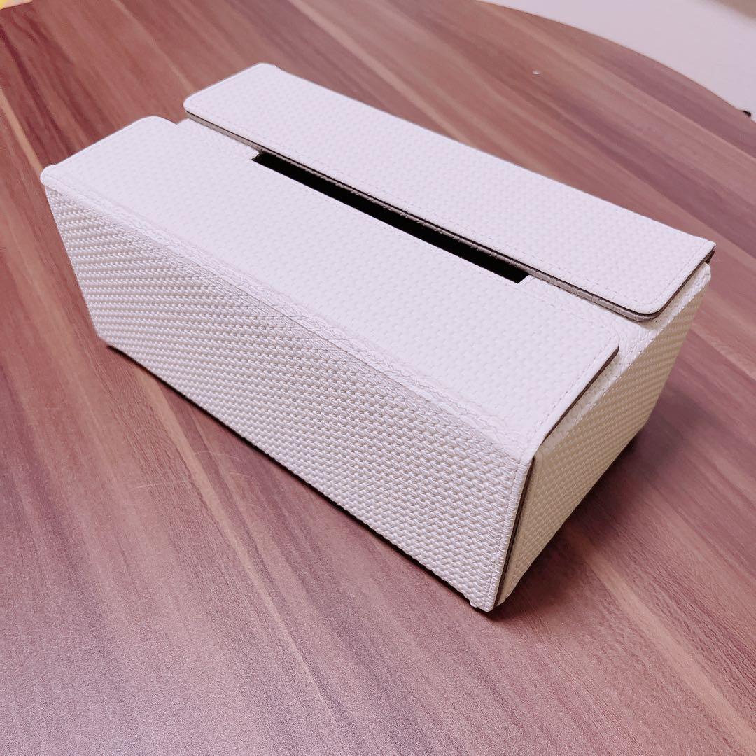 【新品】レザー ティッシュ ボックス ホルダー リバーシブル