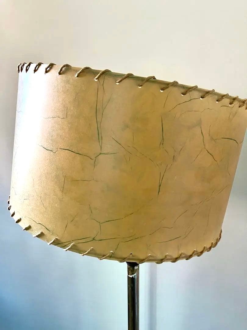DEMODE購入 ヴィンテージ フロアランプ 真鍮×木製 アンティーク シェード