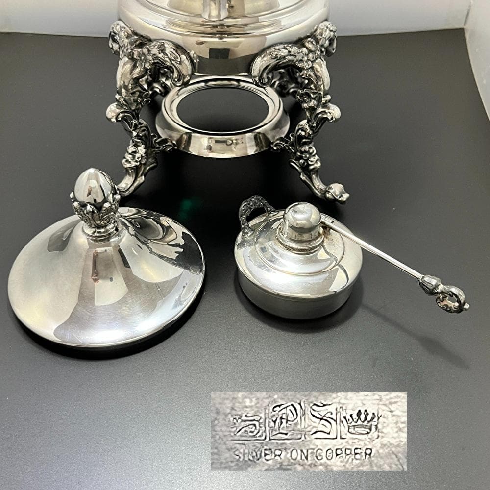 【Sheridan】 ビクトリアンのサモワール 【シルバープレート】 大型