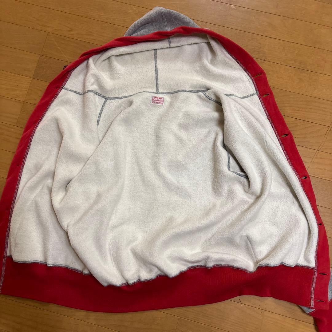 希少！CUSHMANクッシュマン ヴィンテージレプリカ スウェットボタンパーカー