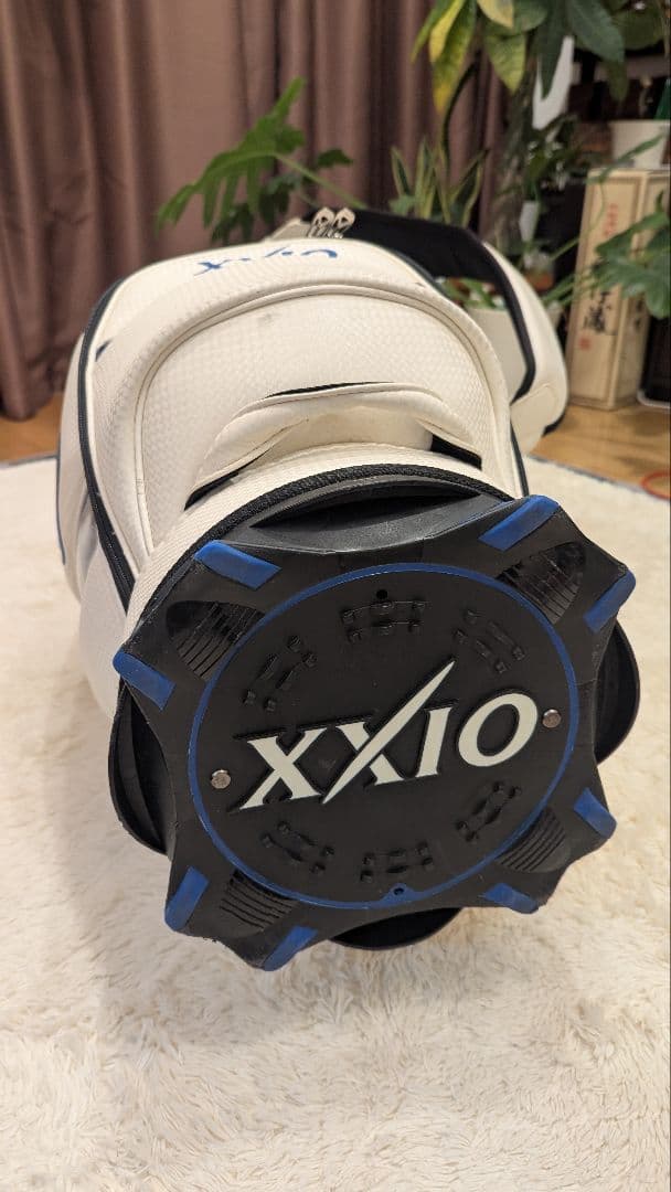 XXIO キャディバッグ プロレプリカ　ホワイト/ブルー