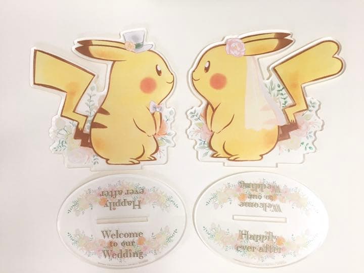 【非売品】ポケモンブライダル　ピカチュウウェルカムボード、ペーパーバッグ