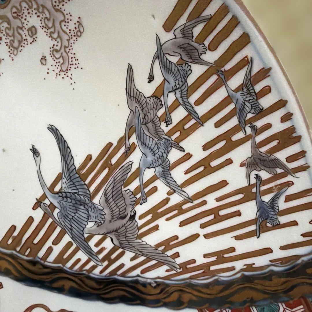 古伊万里　色絵大皿　飾り皿　約40cm