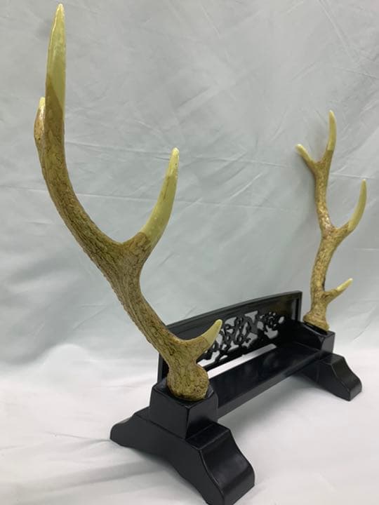 五月人形　鹿の角　置物　太刀飾り台　飾り台　兜飾り　鎧飾り　道具