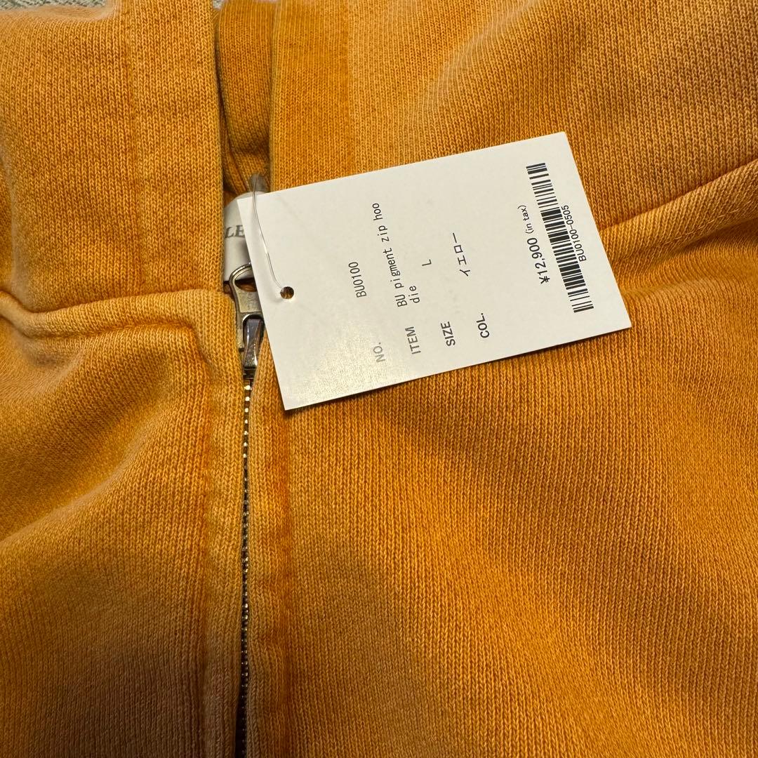 BU pigment zip hoodie BLESSU ブレスユー