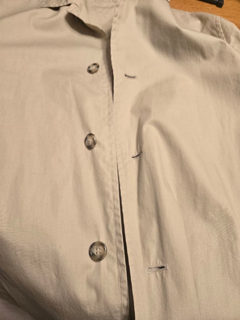正規品・美品 PRADA コットンベージュ ステンカラーコート ヴィンテージ