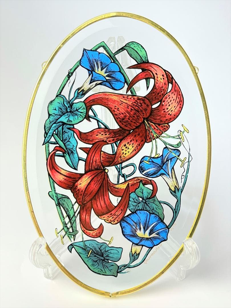 グラスマスターズ社 ステンドグラス 蝶と花