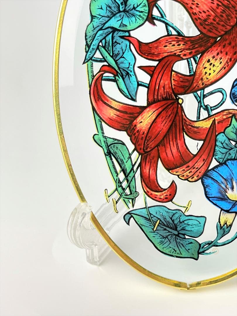 グラスマスターズ社 ステンドグラス 蝶と花