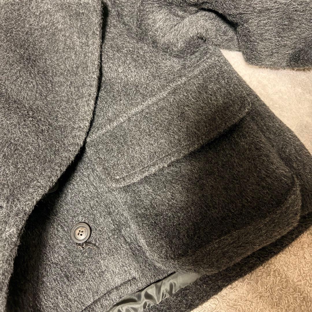 ピヌエ　pinue ビックポケットショートコート　グレー