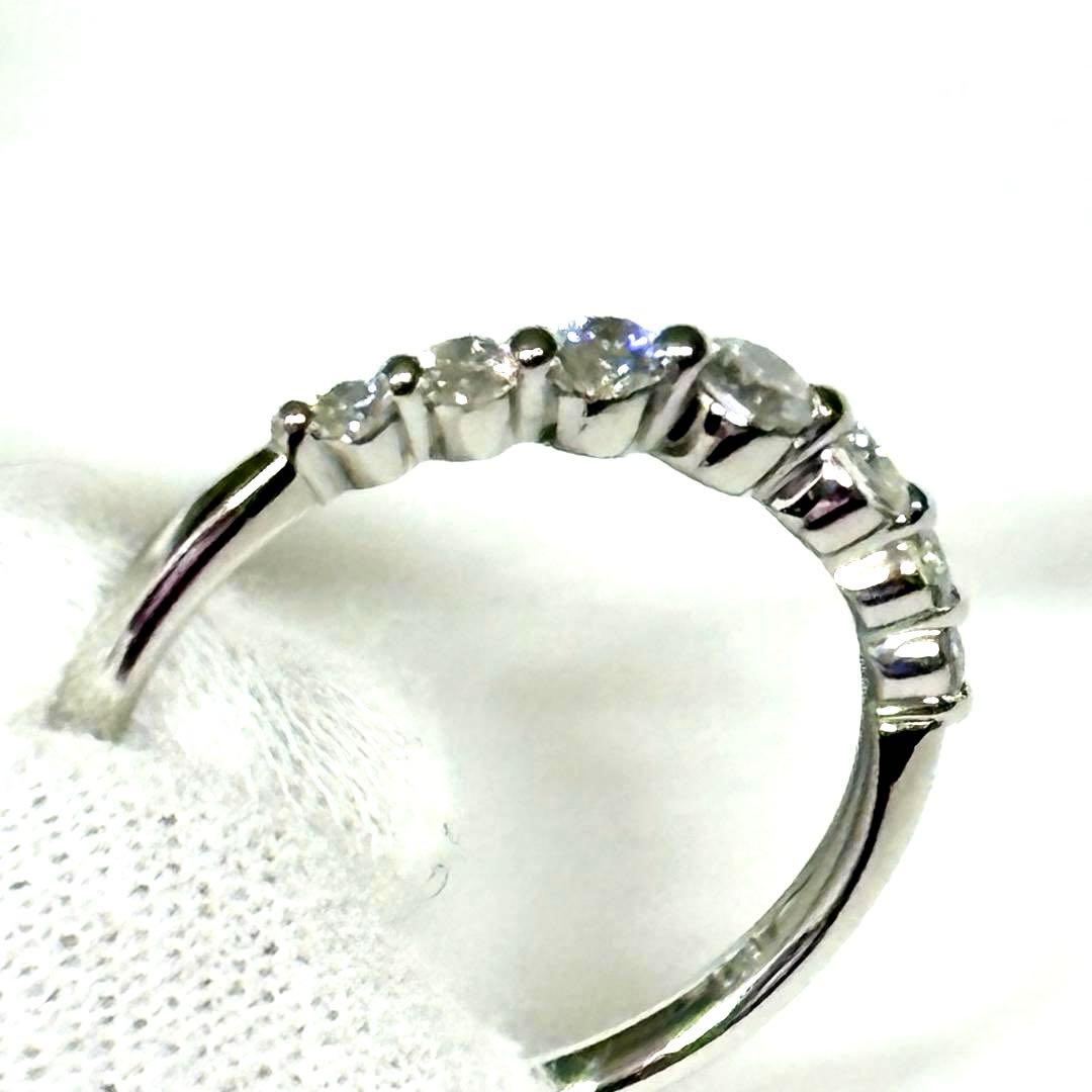Pt950 ダイヤモンド 0.37ct　7粒　リング　ヴァンドーム青山　11号