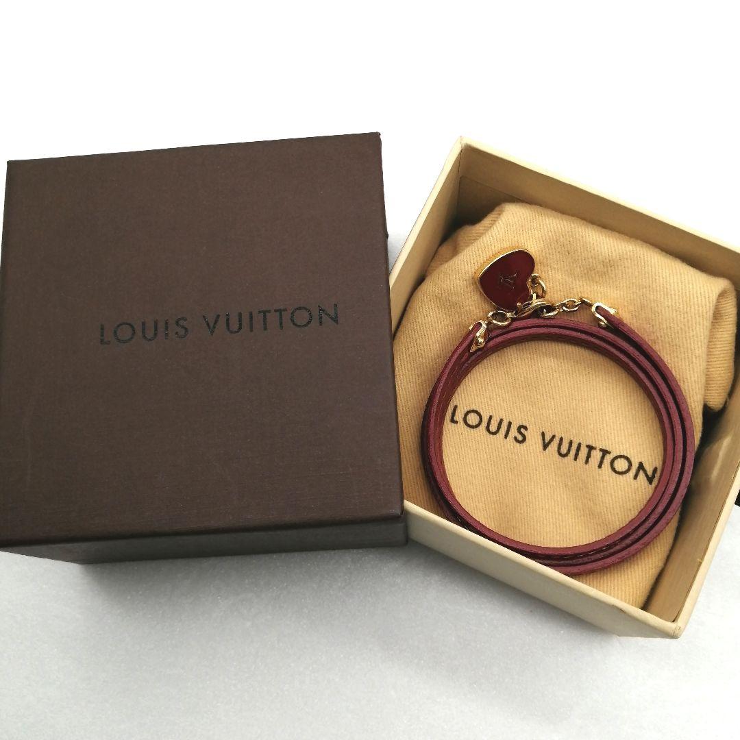 極美品✨ルイヴィトン　ブラスレ　コミット ブレスレット　LVロゴ　ハート