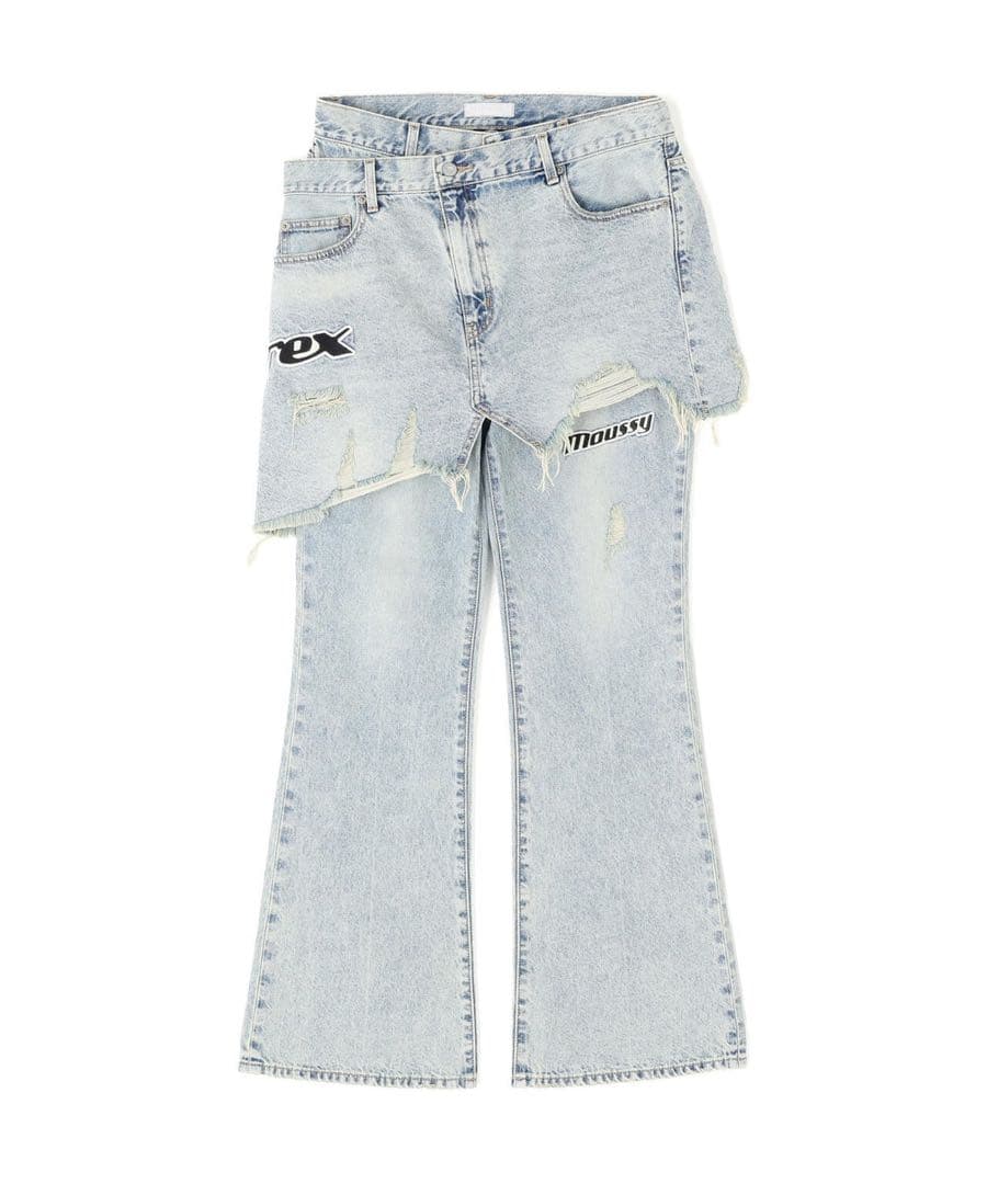 AVIREX × MOUSSY フレアパンツ