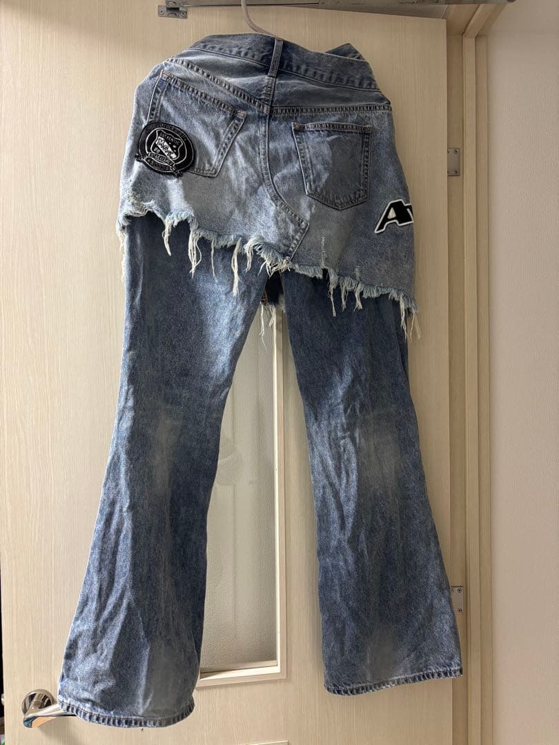 AVIREX × MOUSSY フレアパンツ