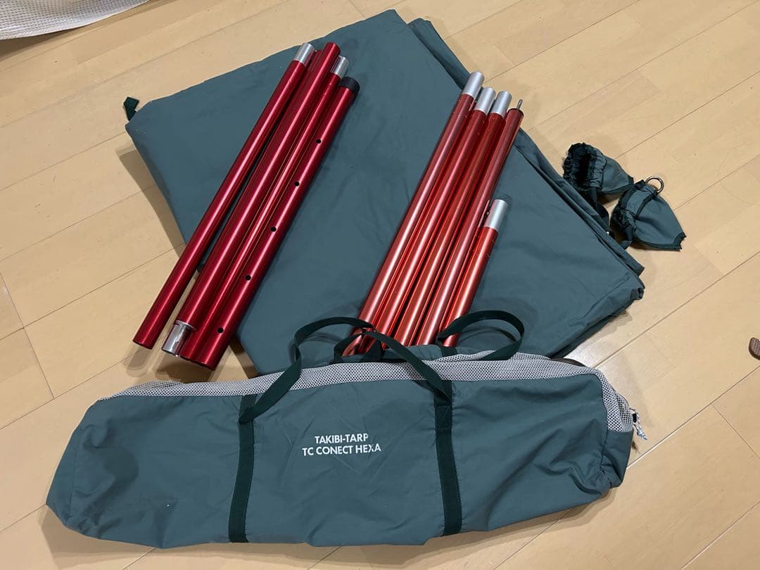 別売ポール2本付　テンマクデザイン TC コネクト ヘキサタープ