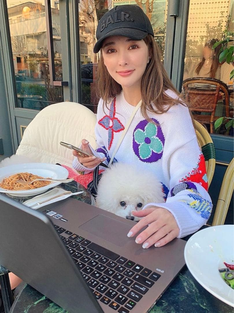 20AW LVルイヴィトン ロゴニット ウール100%