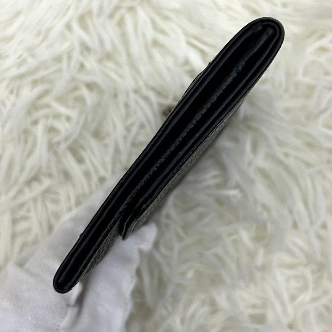 【美品】CHANEL シャネル ココマーク キャビアスキン ブラック