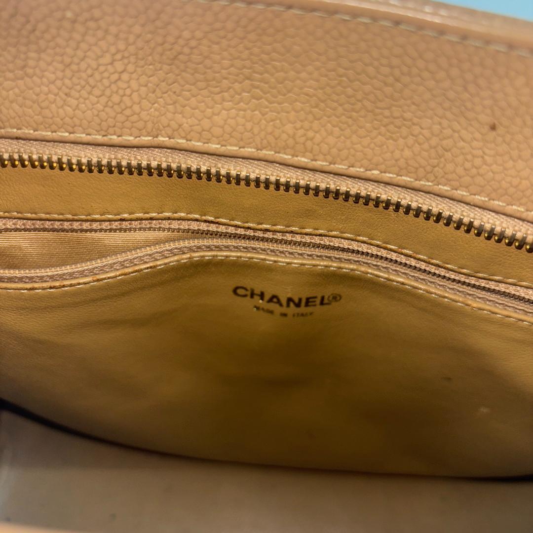 極美品 CHANEL キャビアスキン マトラッセ 復刻トート トートバッグ