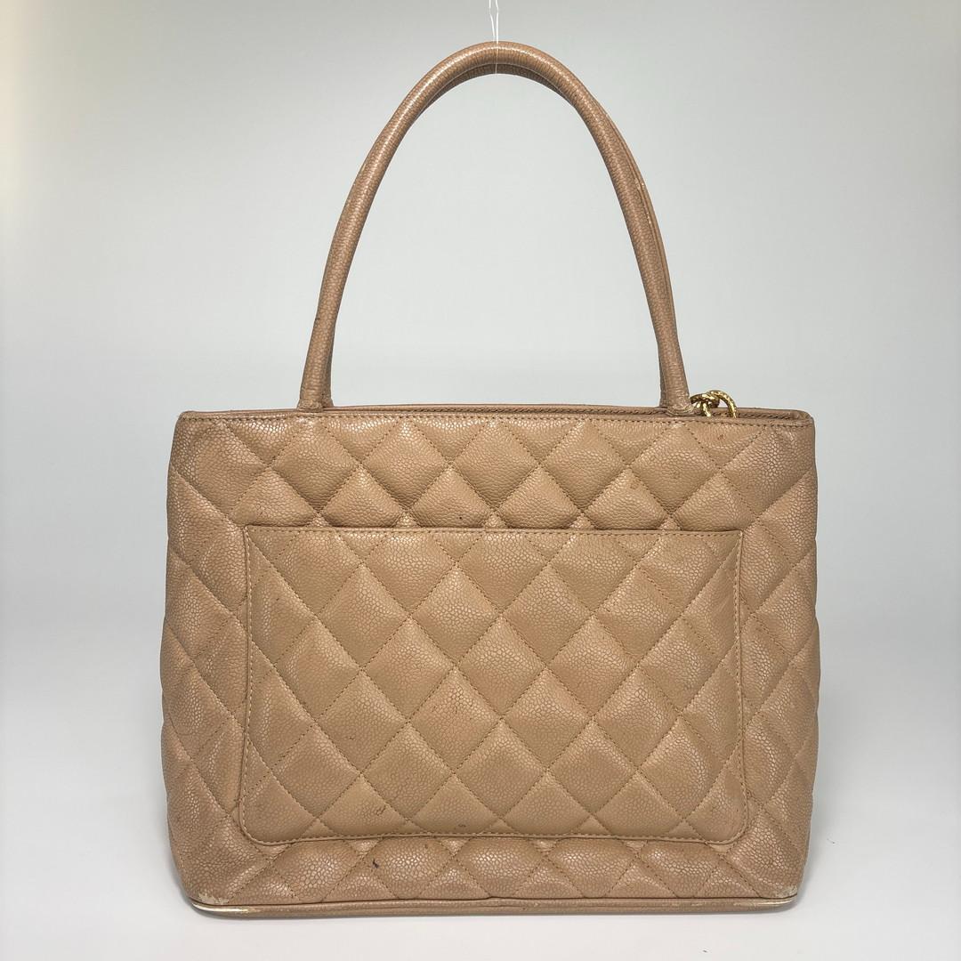 極美品 CHANEL キャビアスキン マトラッセ 復刻トート トートバッグ