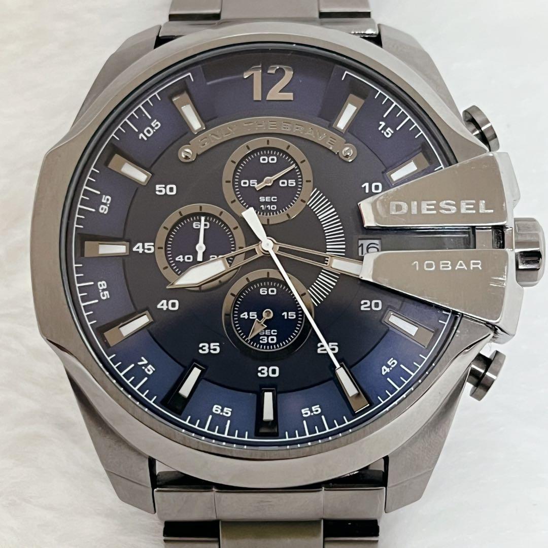 DIESEL ディーゼル メンズ腕時計 メガチーフ クロノグラフ ガンメタ