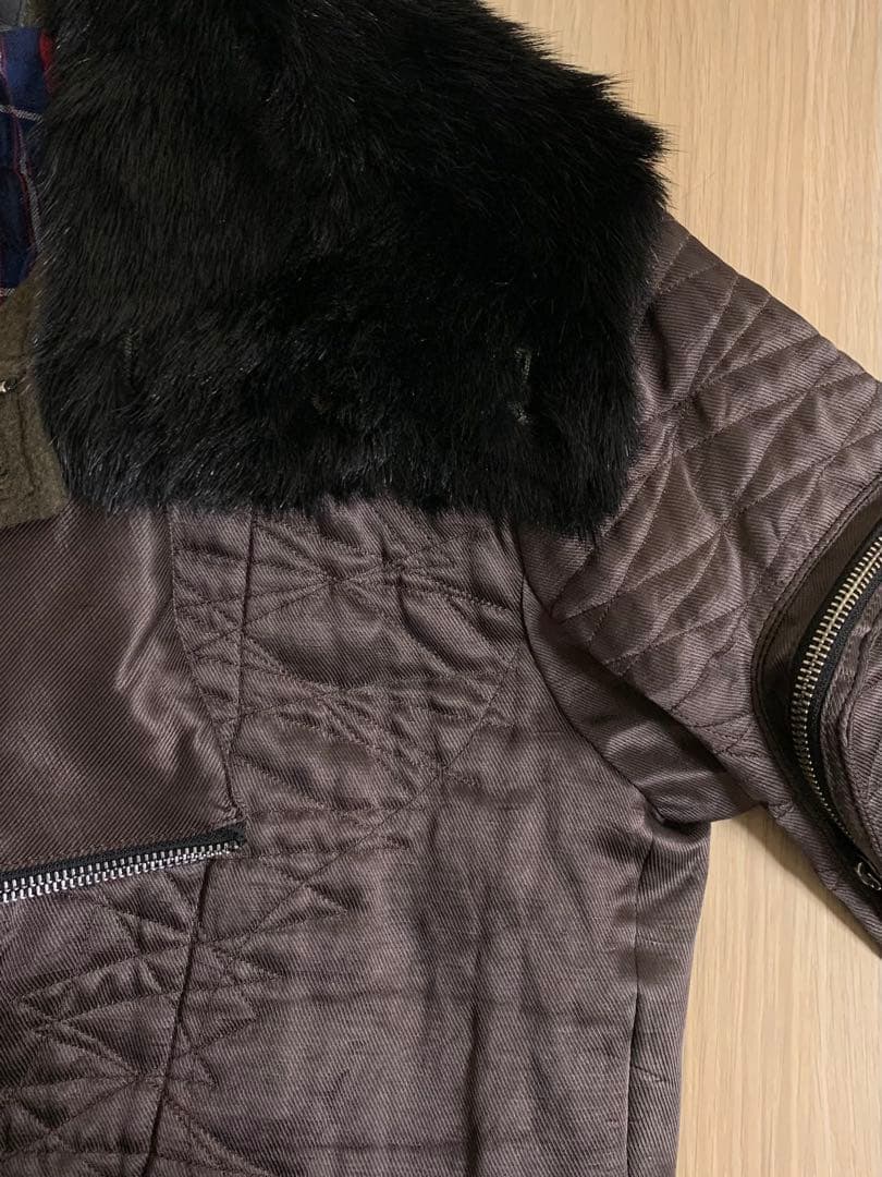 KOHSHIN SATOH ドッキング コート ファー docking coat