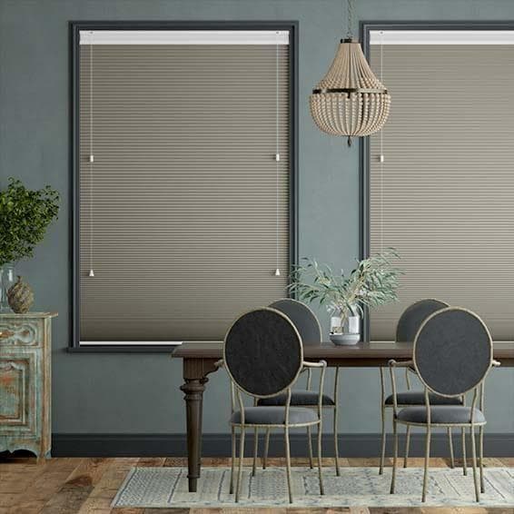 未使用　ハニカムシェード　ブラウングレー　64×97