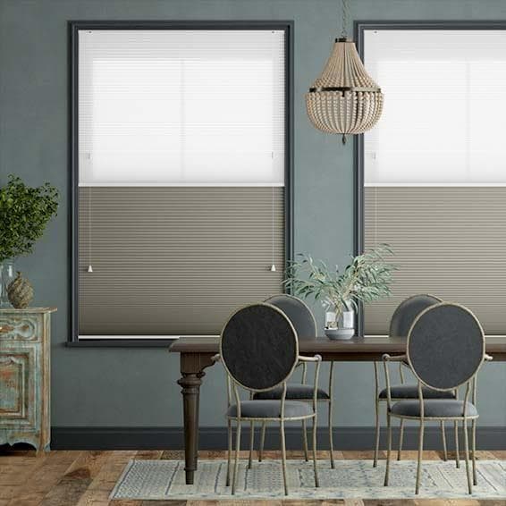 未使用　ハニカムシェード　ブラウングレー　64×97