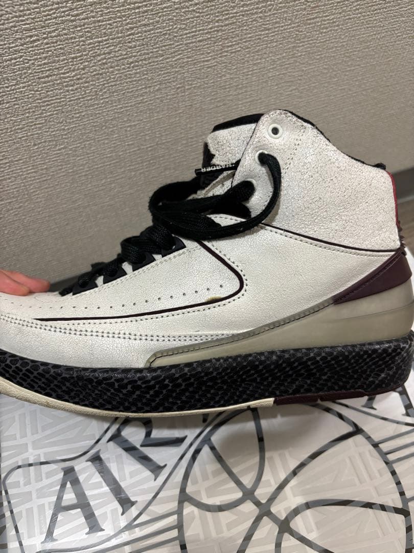 A Ma Maniére Air Jordan 2 ホワイト/バーガンディ