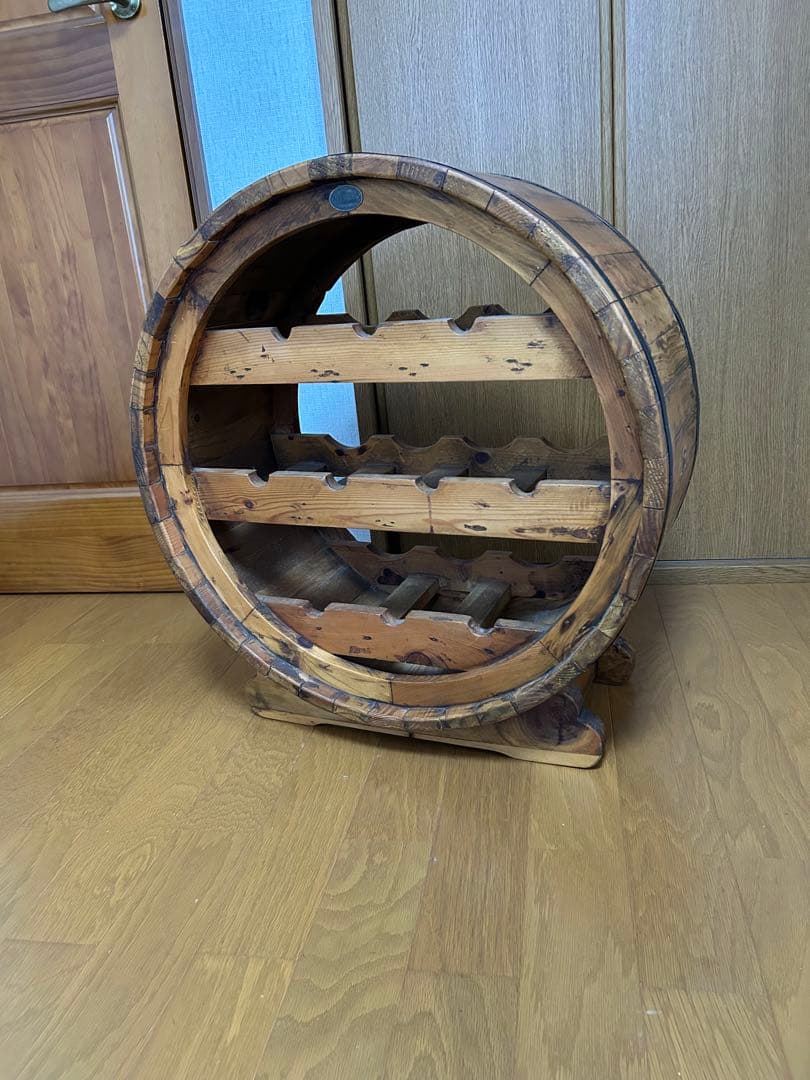 値下げ　木製バレル型ワインラック　ＴＨＥ　MADRID