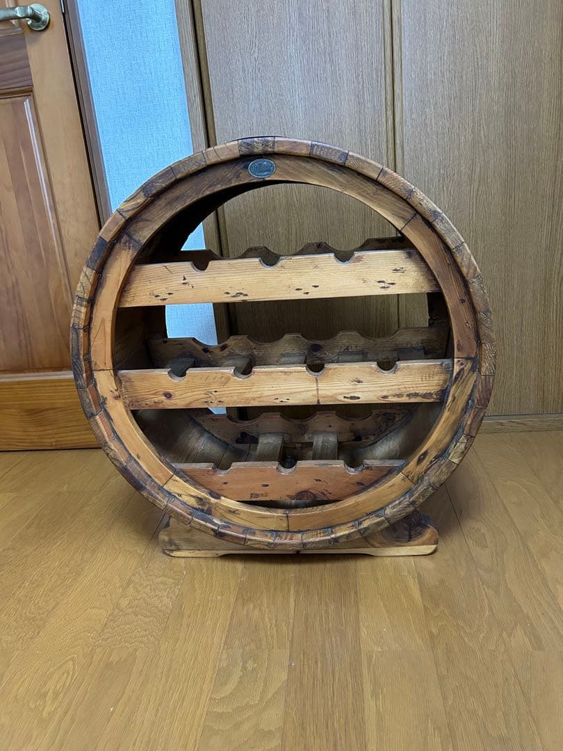 値下げ　木製バレル型ワインラック　ＴＨＥ　MADRID