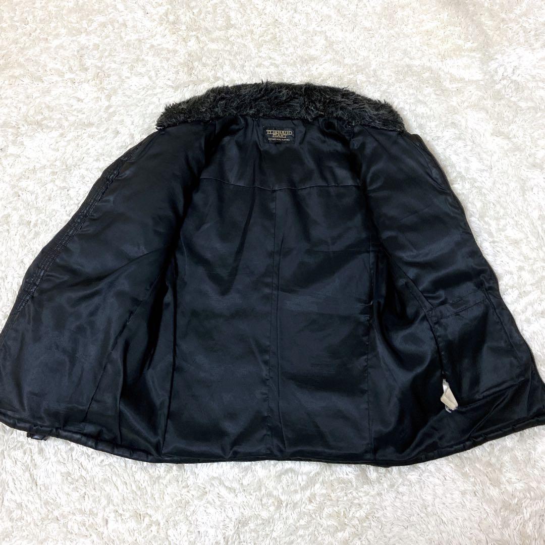 美品✨TORNADO MART y2k ギャル男　ファージャケット　ブラック　M