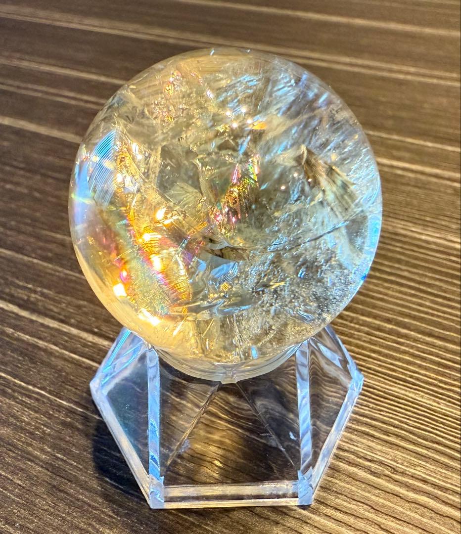 レア♡ ブルーニードル シトリン スフィア 丸玉 ② ブルーラダー 天然石