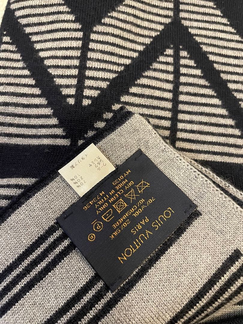 LOUIS VUITTON カシミヤ混マフラー イタリア製