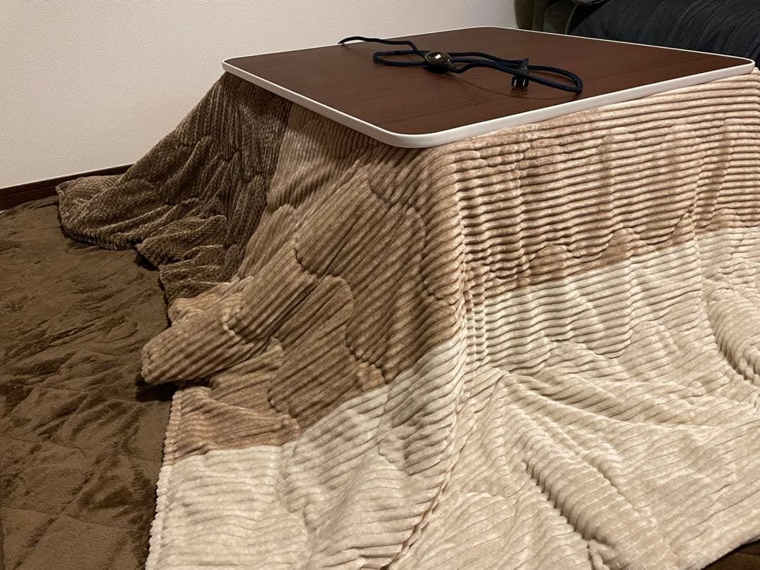 【期間限定価格】ニトリ　こたつ　正方形　ダークブラウン