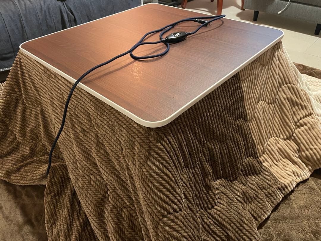 【期間限定価格】ニトリ　こたつ　正方形　ダークブラウン