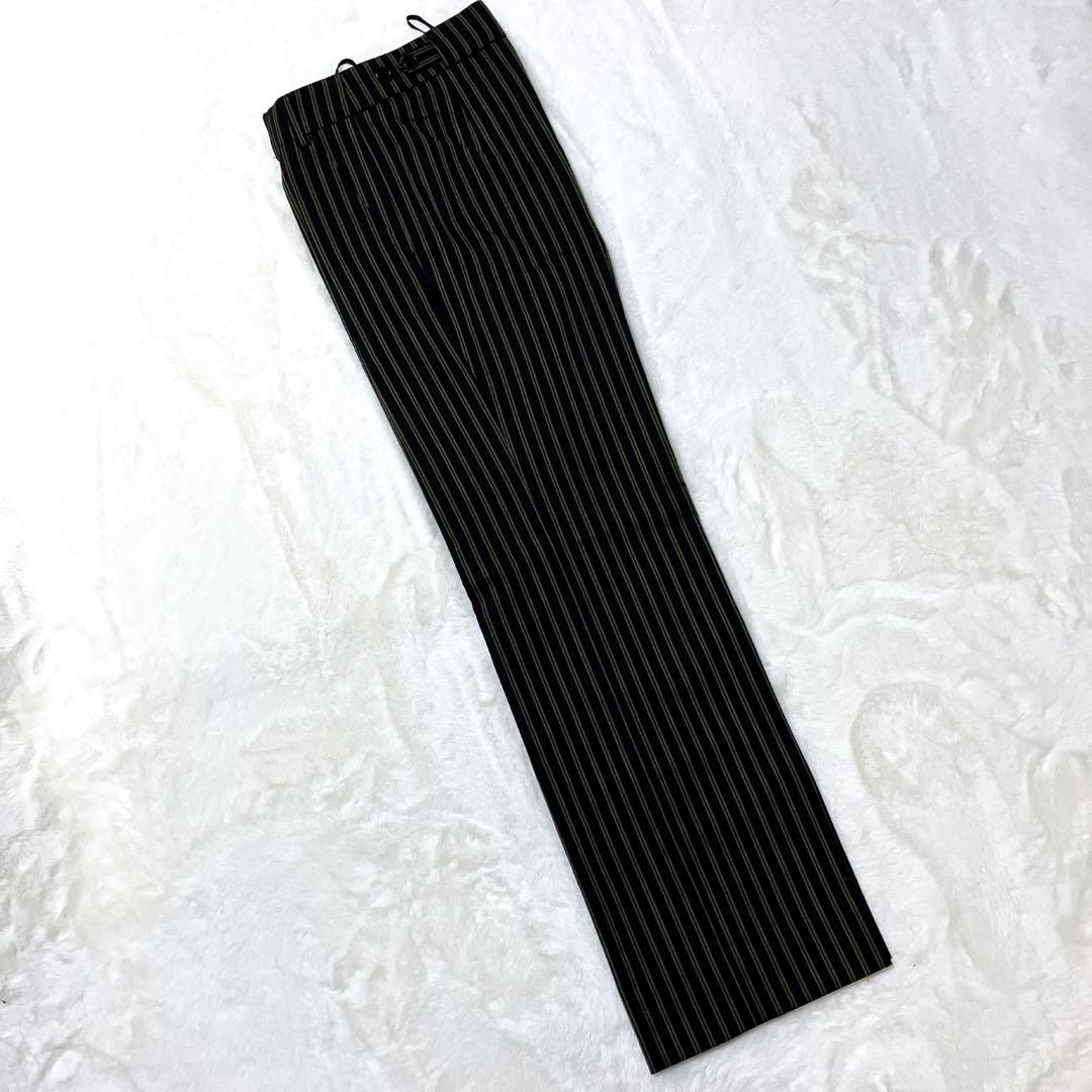 美品 ポールスミス セットアップ パンツ スーツ ストライプ/ブラックイエロー