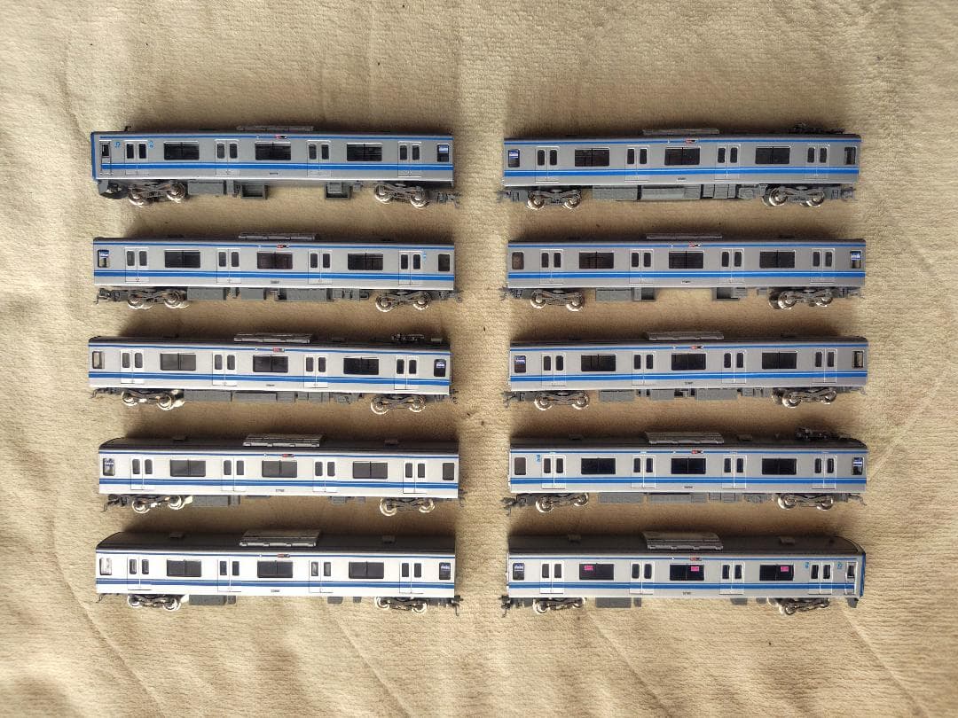 GREENMAX30969+30970西武20000系池袋線20102F白ライト