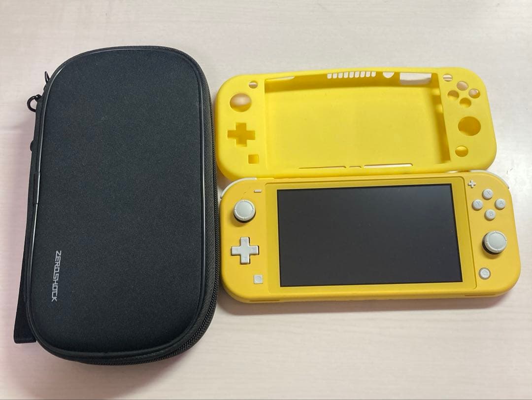 Nintendo Switch lite 本体　イエロー　カバー　ケース　セット