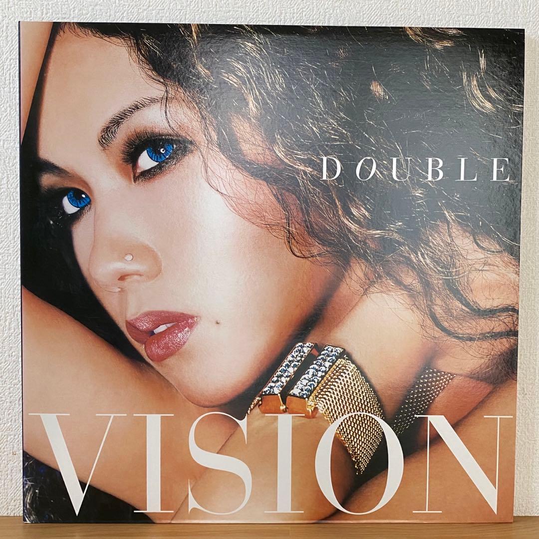 【タ】DOUBLE『VISION』2枚組LPレコード 美品