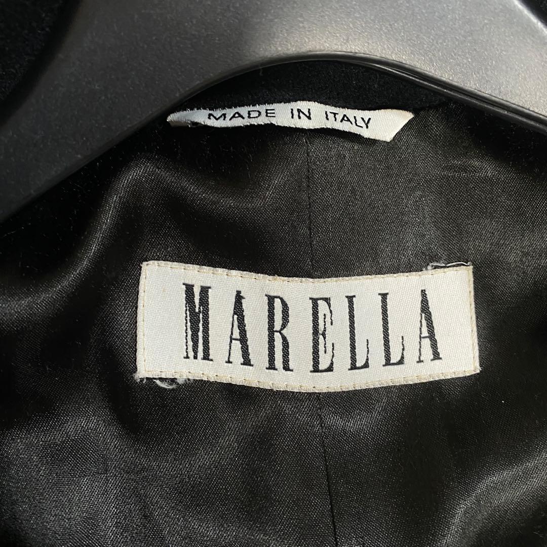 希少♡マックスマーラマレーラ アンゴラ マニュエラ ベルデッドダブルロングコート