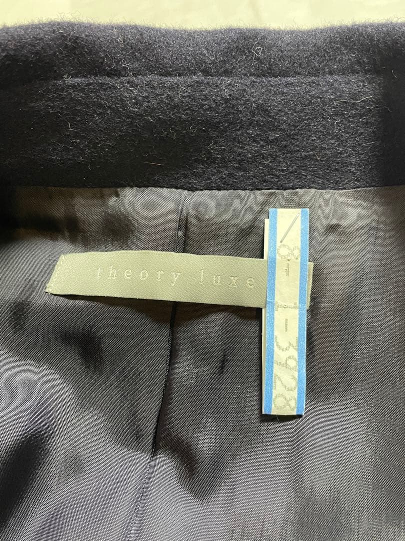 theory luxe チェスターコート ネイビー　038