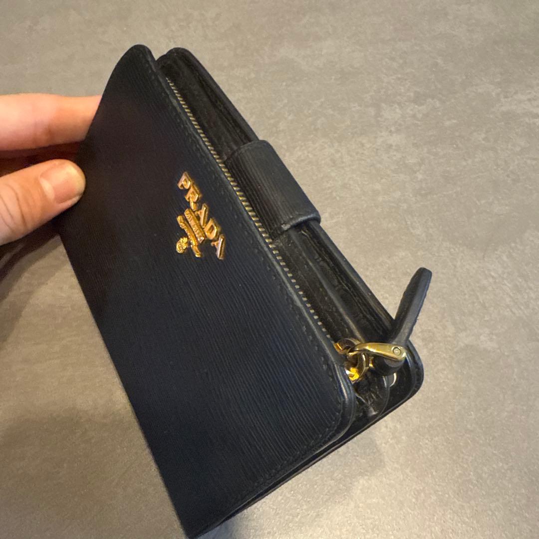 PRADA エピレザー 長財布 ブラック