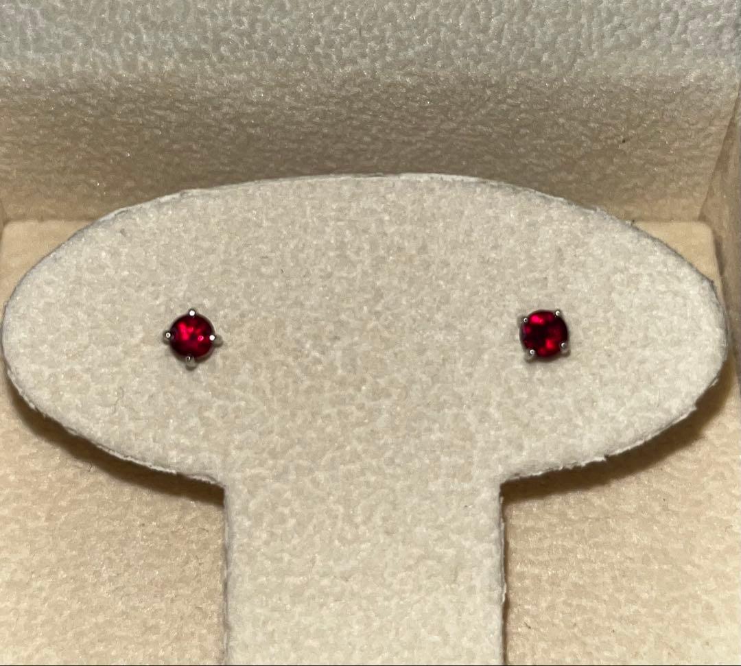 ANGARA 天然ルビーピアス