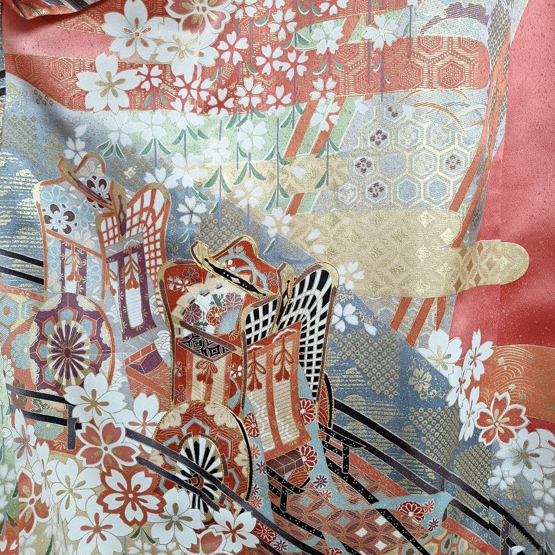 着物リメイクワンピース3669