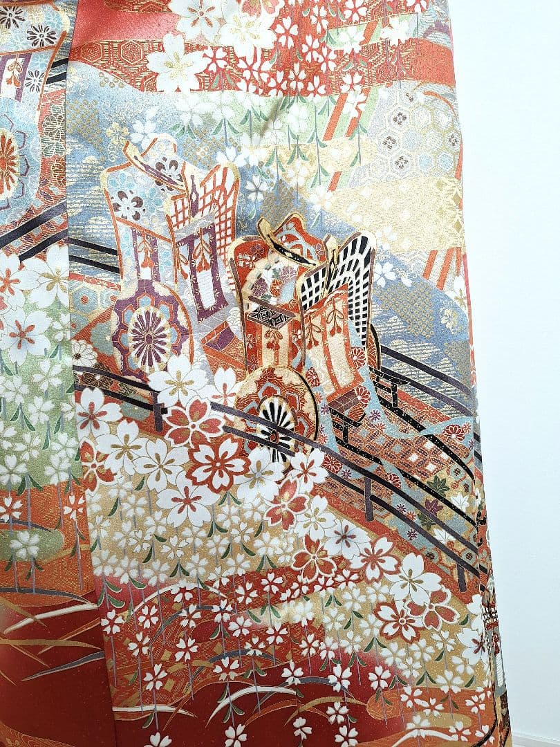 着物リメイクワンピース3669