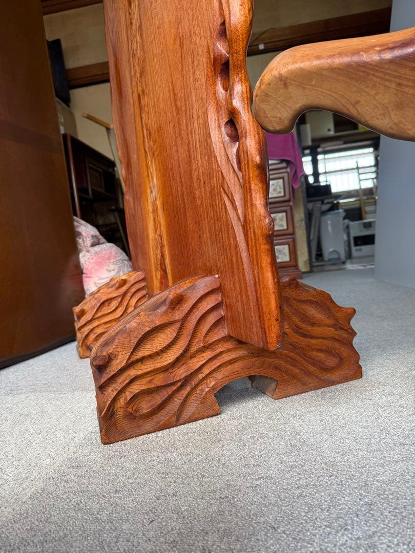 天然木 一枚板 衝立 無垢材 耳付き 和家具 ついたて 床の間 旅館什器