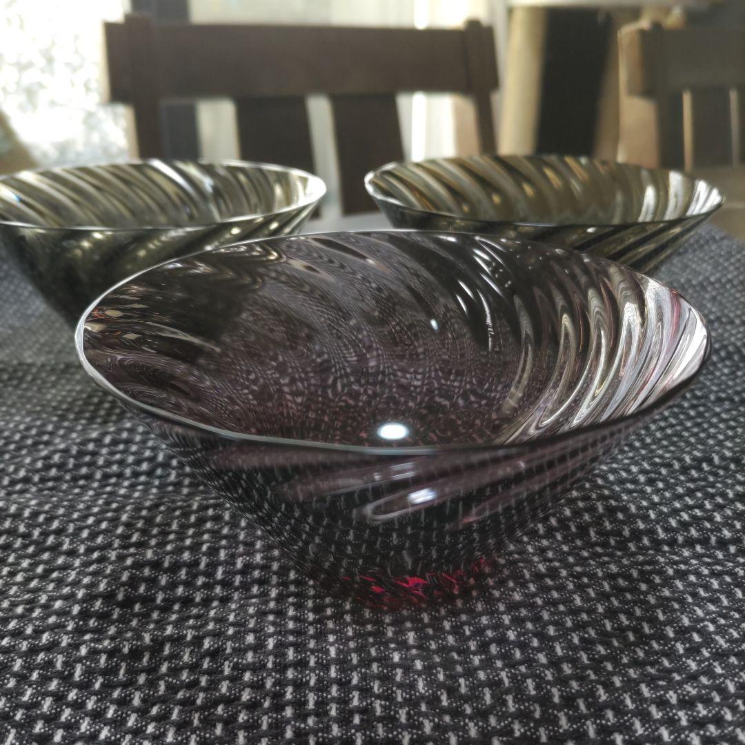 スガハラガラス　ボウル3個セット