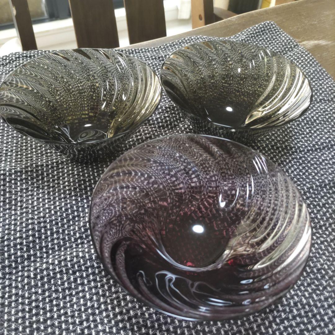 スガハラガラス　ボウル3個セット