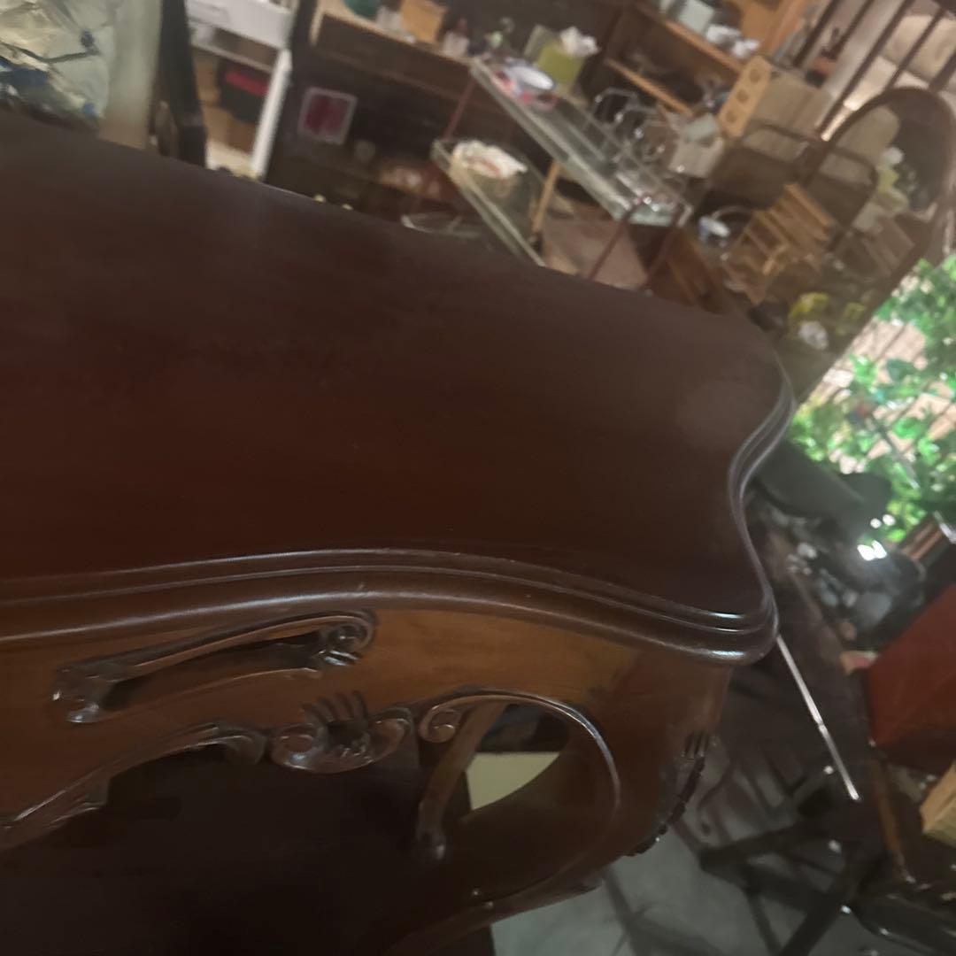 アンティーク　コンソールテーブル　マホガニー