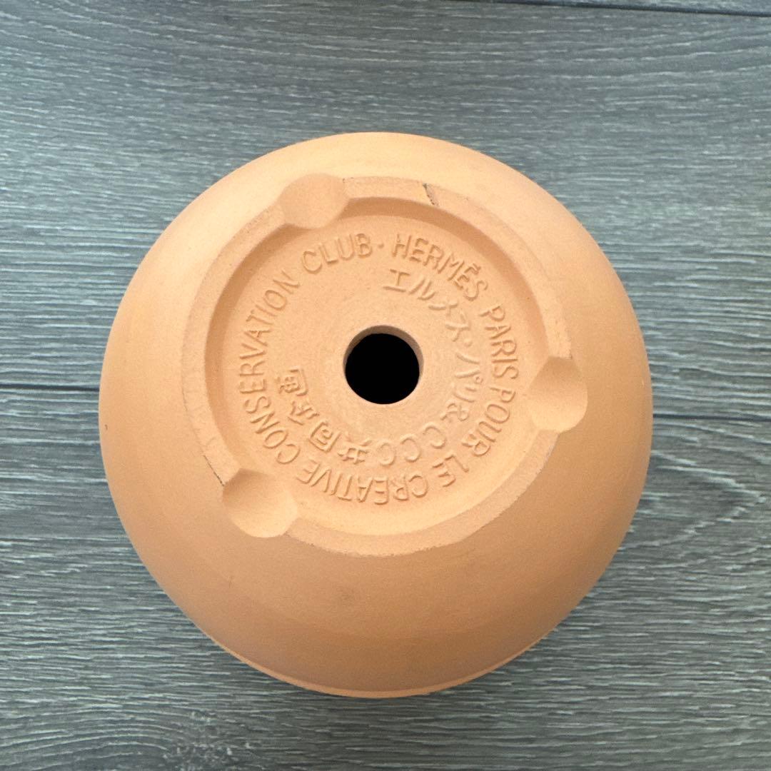 HERMES FLOWER POT 非売品　ノベルティ　植木鉢　エルメス