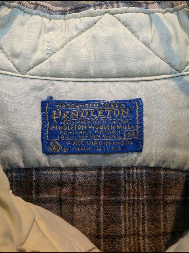 Pendleton チェック柄 ウール 長袖シャツ